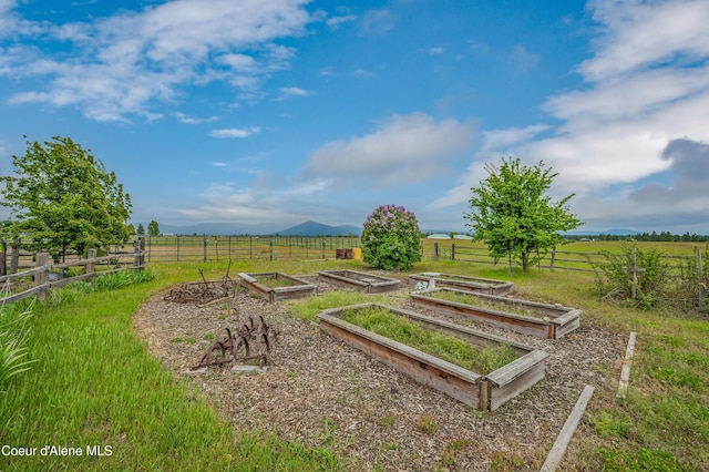 222 E Remington Rd, Athol, ID 83801 - view of yard featuring a rural view and a vegetable garden