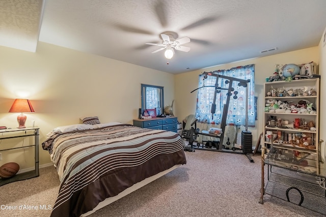 222 E Remington Rd, Athol, ID 83801 - bedroom with light carpet, a ceiling fan, and baseboards