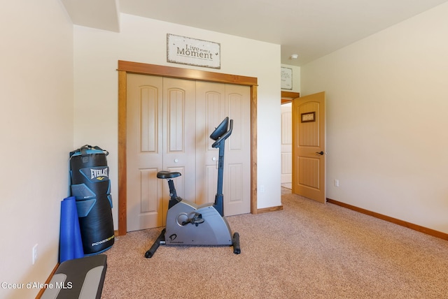 17378 N Freddi Rd, Rathdrum, ID 83858 - exercise room featuring carpet floors and baseboards