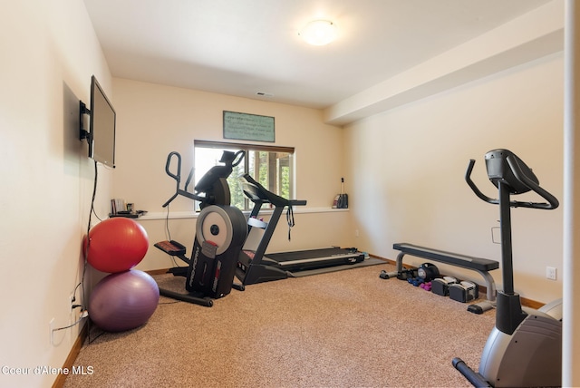 17378 N Freddi Rd, Rathdrum, ID 83858 - workout area with carpet floors and baseboards