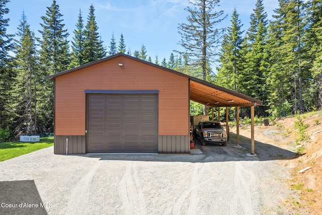 17378 N Freddi Rd, Rathdrum, ID 83858 - garage with a detached garage and driveway