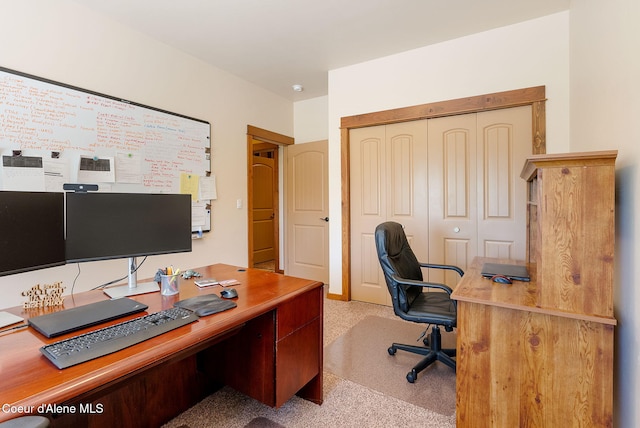 17378 N Freddi Rd, Rathdrum, ID 83858 - home office featuring carpet flooring