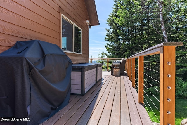 17378 N Freddi Rd, Rathdrum, ID 83858 - wooden terrace featuring area for grilling