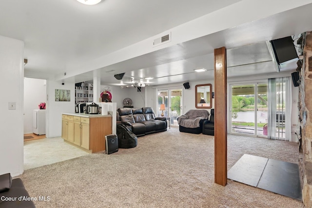 291 Comeback Bay Ln, Sagle, ID 83860 - living area with light carpet