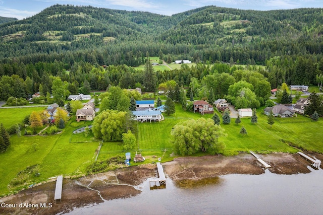 291 Comeback Bay Ln, Sagle, ID 83860 - aerial view of a heavily wooded area and mountains
