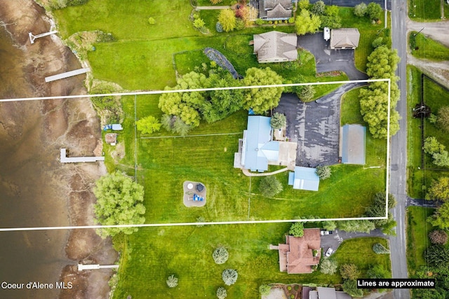 291 Comeback Bay Ln, Sagle, ID 83860 - aerial overview of property's location featuring property parcel outlined