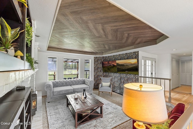 7104 W Kidd Island Rd, Coeur Dalene, ID 83814 - living area featuring a fireplace