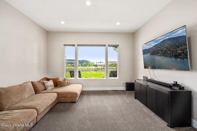 1831 E Dalton Ave, Dalton Gardens, ID 83815 - carpeted living area featuring recessed lighting and baseboards