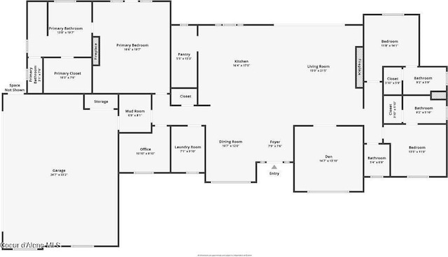 1831 E Dalton Ave, Dalton Gardens, ID 83815 - property floor plan