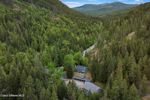 64 Winterbrook Way Unit 101, Sandpoint, ID 83864 - view of property location featuring a heavily wooded area and a mountain backdrop