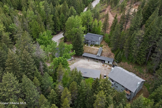 64 Winterbrook Way Unit 101, Sandpoint, ID 83864 - aerial overview of property's location featuring a heavily wooded area
