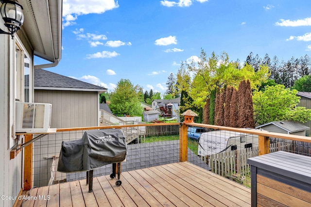 3277 N 10th Pl, Coeur Dalene, ID 83815 - wooden terrace with cooling unit