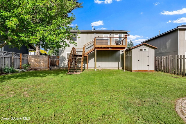 3277 N 10th Pl, Coeur Dalene, ID 83815 - back of house featuring stairs and a deck