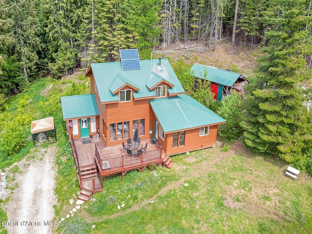1155 Gold Creek Ridge Rd, Sandpoint, ID 83864 - view from above of property featuring a forest