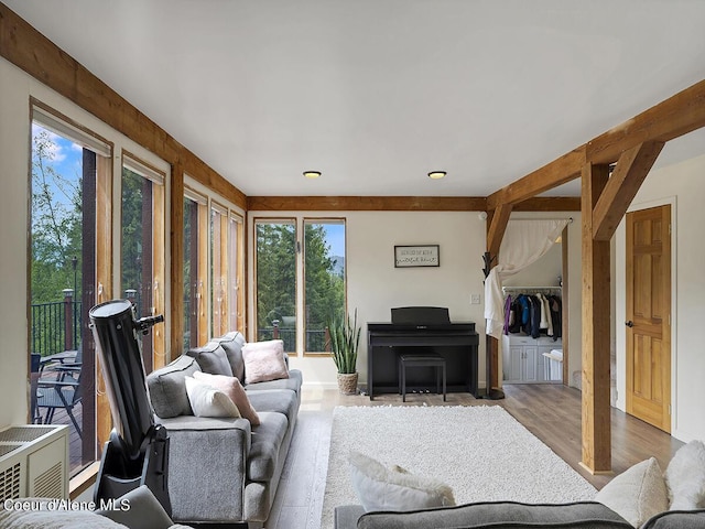 1155 Gold Creek Ridge Rd, Sandpoint, ID 83864 - living area with wood finished floors and recessed lighting