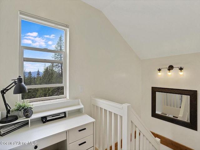 1155 Gold Creek Ridge Rd, Sandpoint, ID 83864 - office area with lofted ceiling
