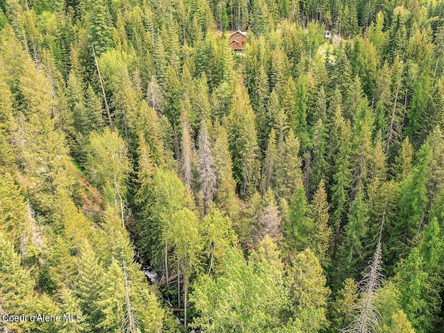 1155 Gold Creek Ridge Rd, Sandpoint, ID 83864 - view from above of property featuring a forest