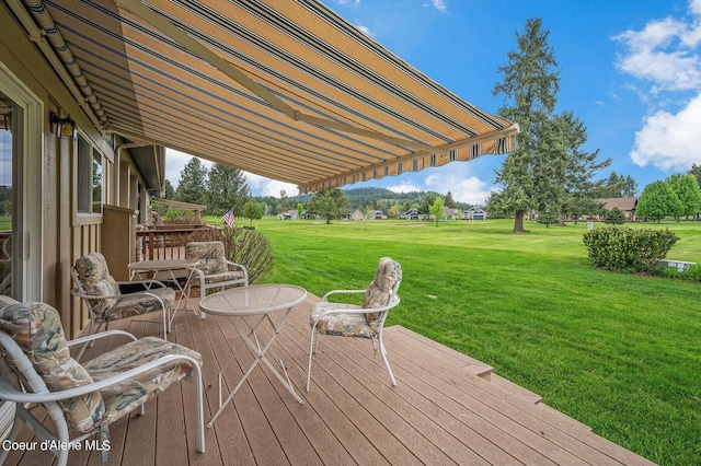 49-C Chardonnay Dr, Blanchard, ID 83804 - wooden deck featuring a yard