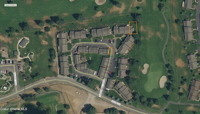 49-C Chardonnay Dr, Blanchard, ID 83804 - aerial overview of property's location with property boundaries highlighted