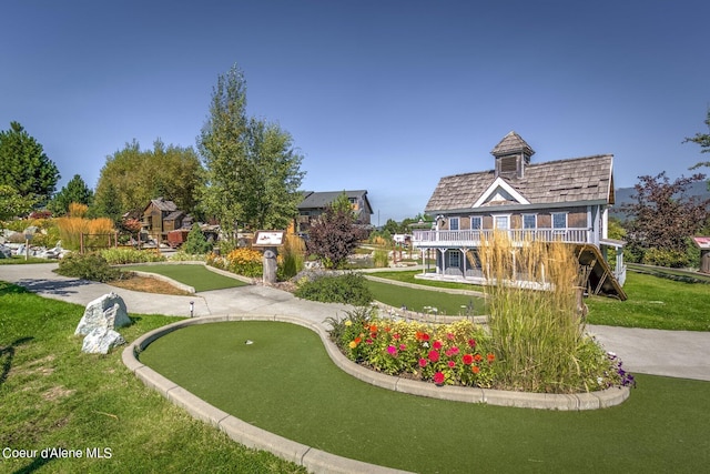 49-C Chardonnay Dr, Blanchard, ID 83804 - view of community featuring a putting area and a lawn