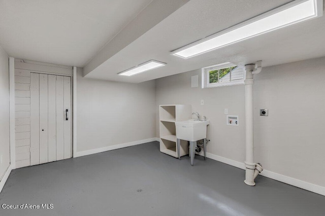 1415 N 2nd St, Coeur Dalene, ID 83814 - below grade area featuring baseboards