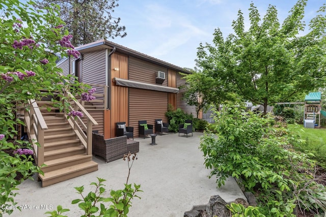 2840 W Masters Dr, Coeur Dalene, ID 83815 - rear view of house featuring a patio area and stairs
