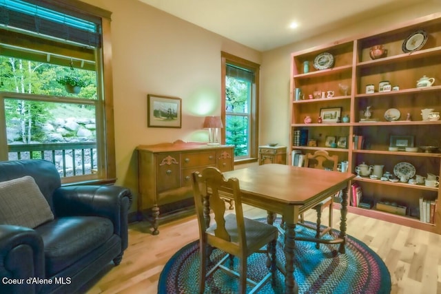 558 Grouse Hill Rd, Bonners Ferry, ID 83805 - dining area featuring light wood-style flooring and plenty of natural light