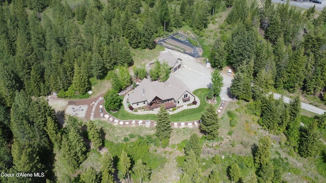 558 Grouse Hill Rd, Bonners Ferry, ID 83805 - aerial view of property's location with a heavily wooded area