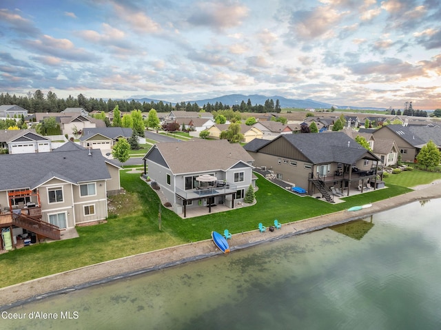 14441 N Pristine Cir, Rathdrum, ID 83858 - aerial perspective of suburban area with a mountainous background