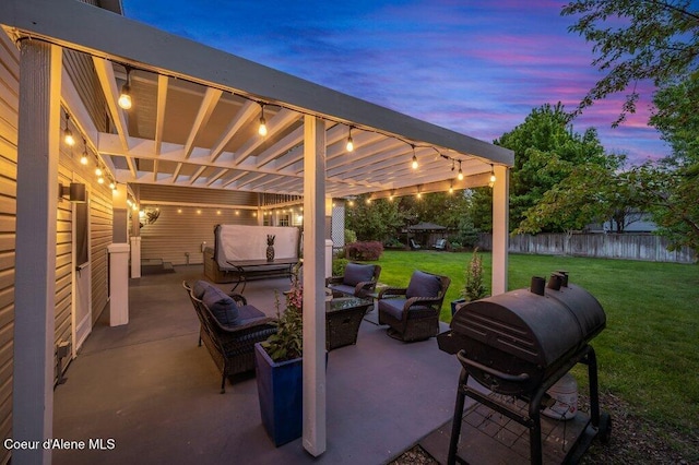 9147 N Entiate Dr, Hayden, ID 83835 - view of patio / terrace with an outdoor living space and grilling area