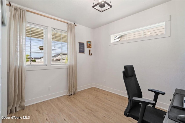 2917 N Bygone Way, Post Falls, ID 83854 - unfurnished office featuring light wood-type flooring and baseboards