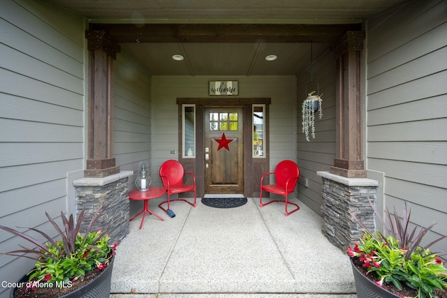 1044 E Maroon Creek Dr, Hayden, ID 83835 - entrance to property with covered porch