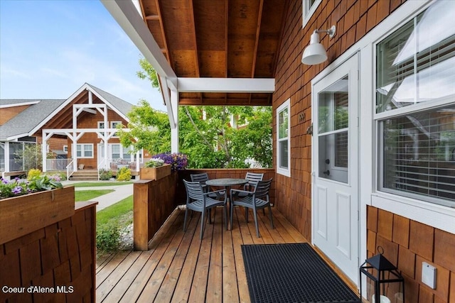 199 Pomrankey Ln, Dover, ID 83825 - deck featuring outdoor dining space
