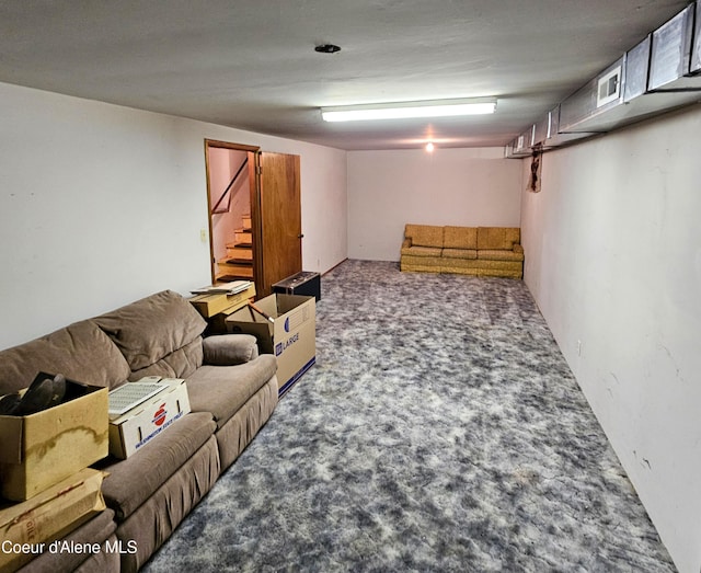8705 N Ramsey Rd, Hayden, ID 83835 - finished below grade area with stairs and carpet floors