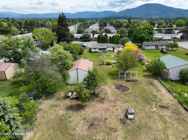 8705 N Ramsey Rd, Hayden, ID 83835 - aerial perspective of suburban area featuring mountains