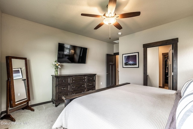 14441 N Pristine Cir, Rathdrum, ID 83858 - carpeted bedroom featuring baseboards and ceiling fan