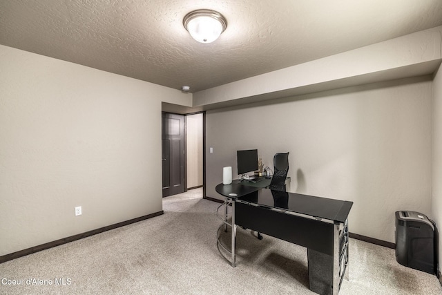 14441 N Pristine Cir, Rathdrum, ID 83858 - carpeted office featuring baseboards and a textured ceiling