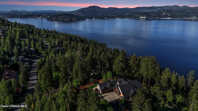 4618 S Scenic Dr, Coeur Dalene, ID 83814 - view of property location featuring a water and mountain view and a forest