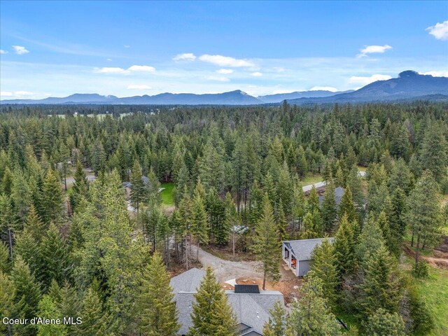10233 Bunco Rd, Athol, ID 83801 - bird's eye view of a forest and a mountainous background