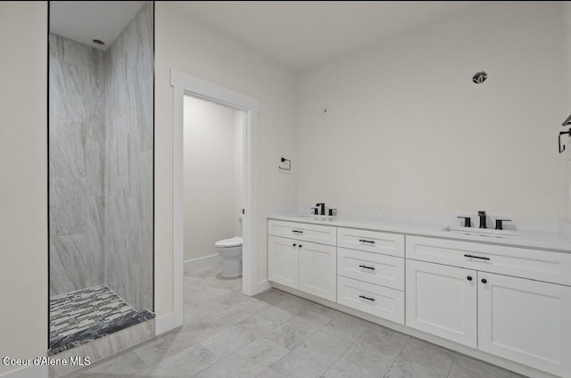 10233 Bunco Rd, Athol, ID 83801 - bathroom with a marble finish shower and double vanity