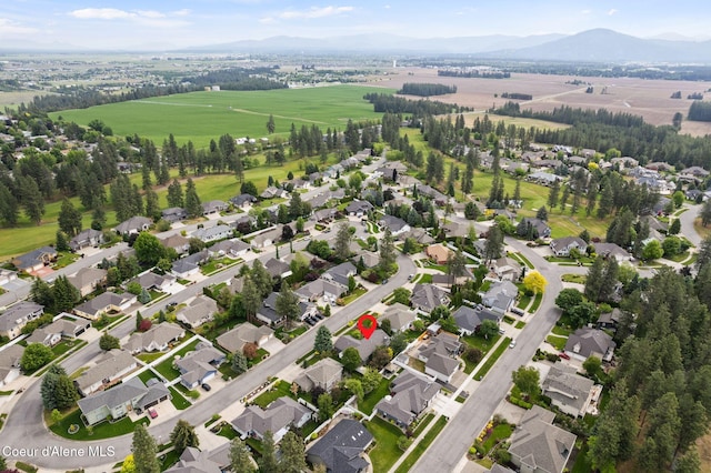 5030 E Frazier Dr, Post Falls, ID 83854 - aerial view of property's location featuring mountains