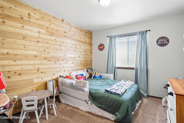 12404 W Devonshire Ave, Post Falls, ID 83854 - carpeted bedroom with wood walls