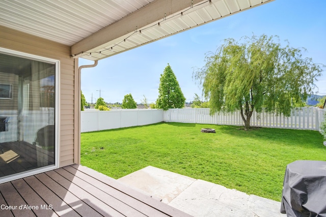12404 W Devonshire Ave, Post Falls, ID 83854 - view of yard with a fire pit and a deck