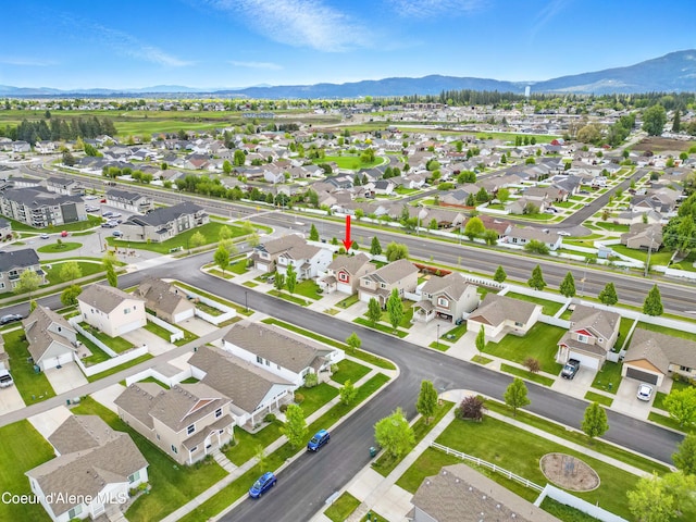 12404 W Devonshire Ave, Post Falls, ID 83854 - aerial view of residential area featuring mountains