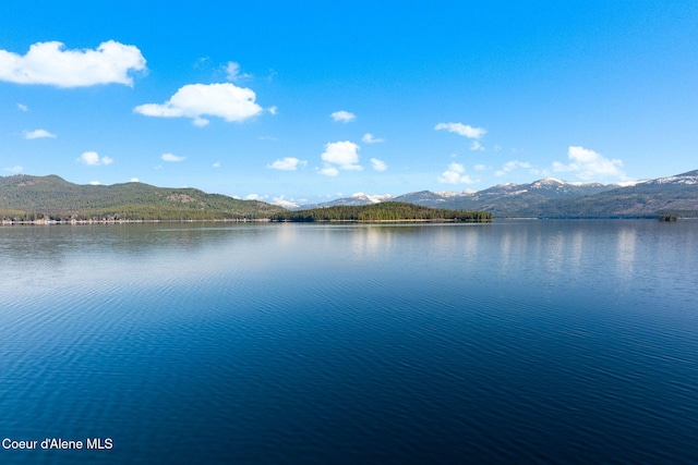 225 Fairway Dr, Priest Lake, ID 83856 - water view with a mountain backdrop