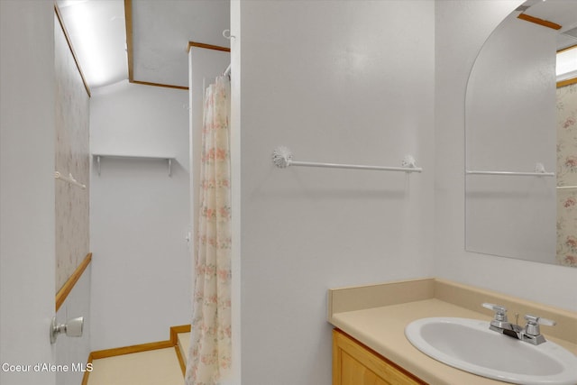 3012 N 4th St, Coeur Dalene, ID 83815 - bathroom featuring vanity and curtained shower