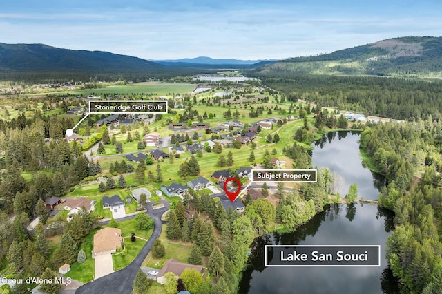 396 Hanaford Rd, Blanchard, ID 83804 - view of property location with a water and mountain view and a forest