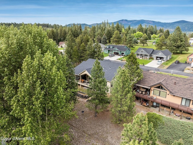 396 Hanaford Rd, Blanchard, ID 83804 - aerial view of residential area with a mountainous background