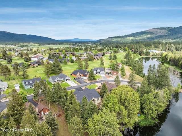 396 Hanaford Rd, Blanchard, ID 83804 - aerial view of property and surrounding area with a water and mountain view and nearby suburban area