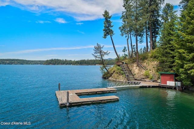 8457 N Powell Way, Hayden, ID 83835 - dock featuring a water view